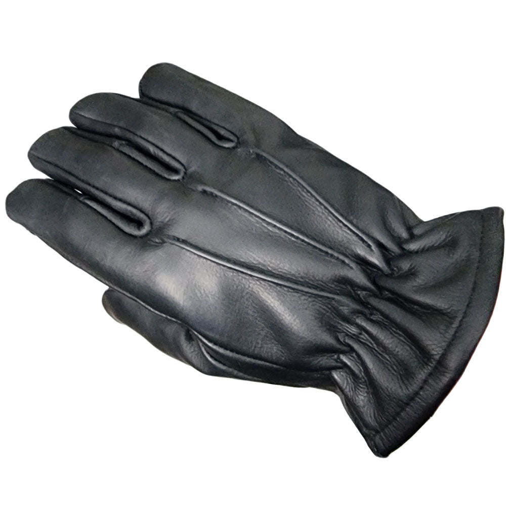 Men’s Black Leather Short Glove