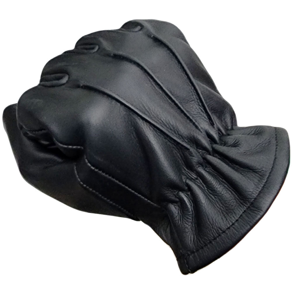 Men’s Black Leather Short Glove