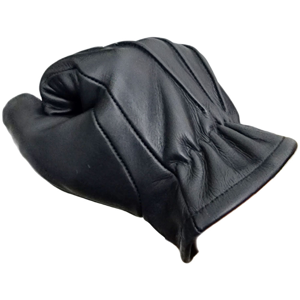 Men’s Black Leather Short Glove