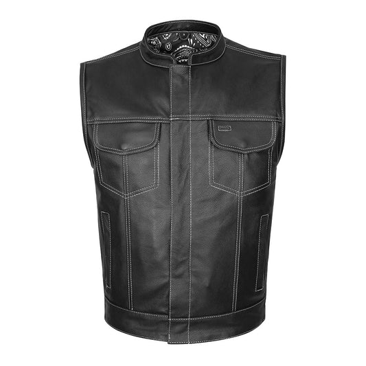 White Venom - White Stitch Club Vest with Bandana Liner