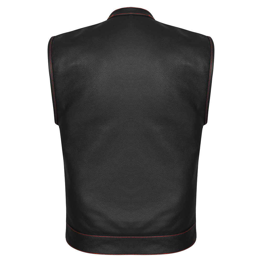 Red Venom - Red Stitch Club Vest with Bandana Liner