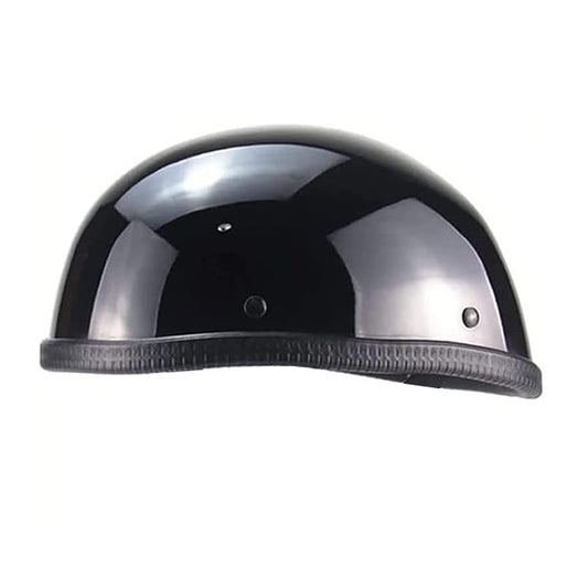 Novelty Half Helmet - Gloss Black - Not DOT Approved. Not Street Legal