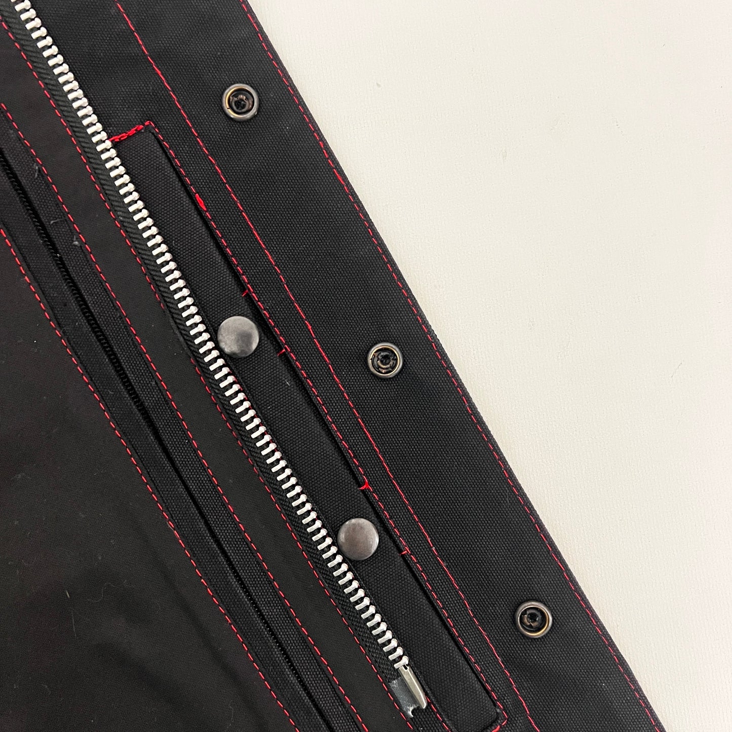 Canvas Vest with Red Stitch and Bandana Liner - Size 43 Vest (fits like a medium)