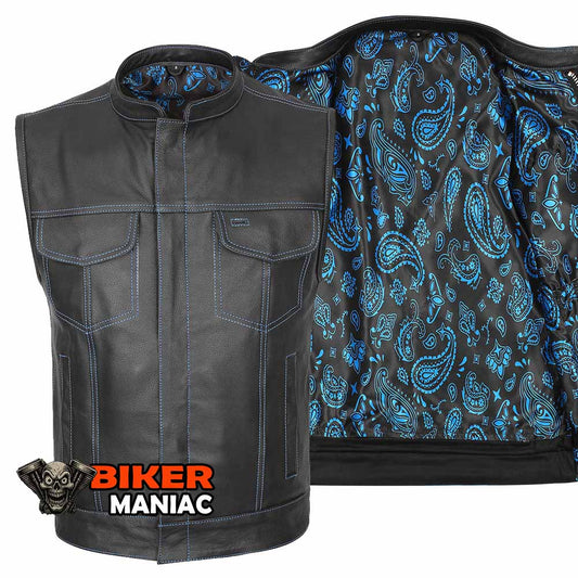 Blue Venom - Blue Stitch Club Vest with Bandana Liner